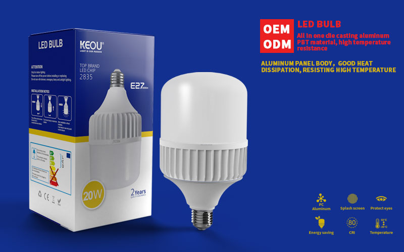 KEOU Aluminum LED Bulb Light Factory- 18W 28W 38W 48W