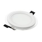 led light glass surface mounted downlight panel with 18W