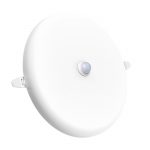 motion sensor led panel light 18w smart round frameless embedded ceiling lamp PC aluminum