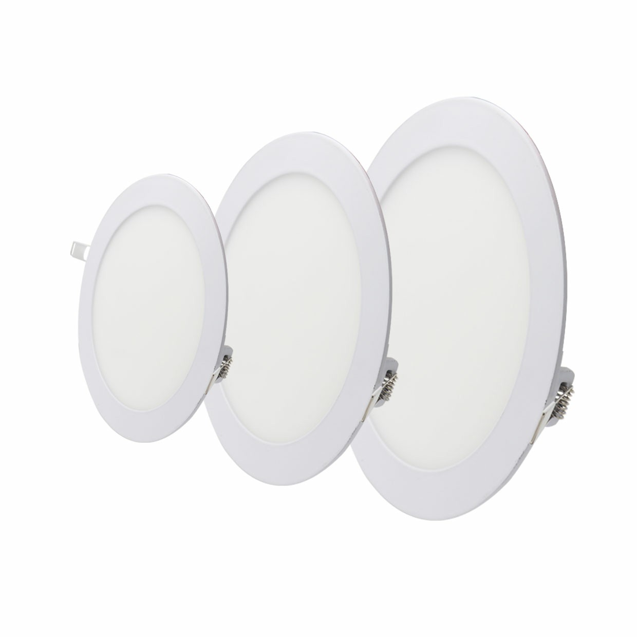 15w led light panel small round recessed lamp