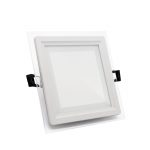 led surface panel light 6w recessed glass lamp