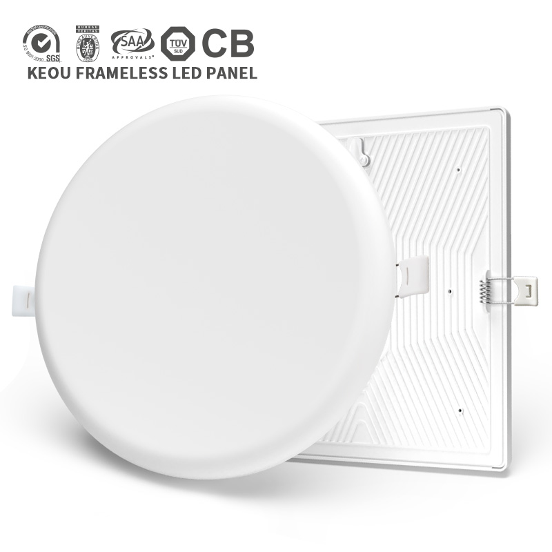 led ceiling panel lamp 6w recessed round 180 degree light with CE RoHs