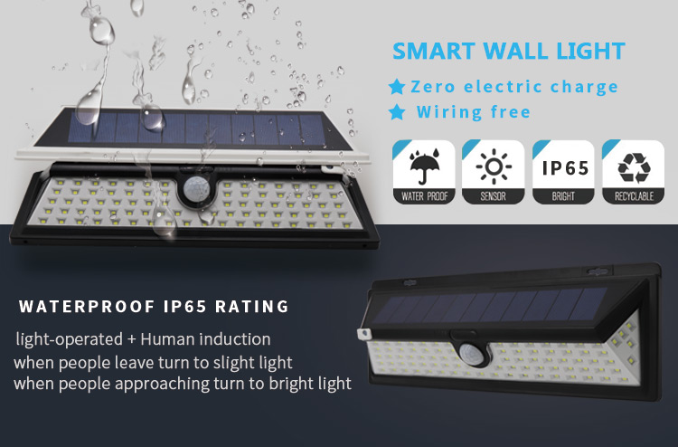 solar led wall light