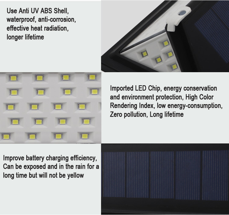 led solar light wall