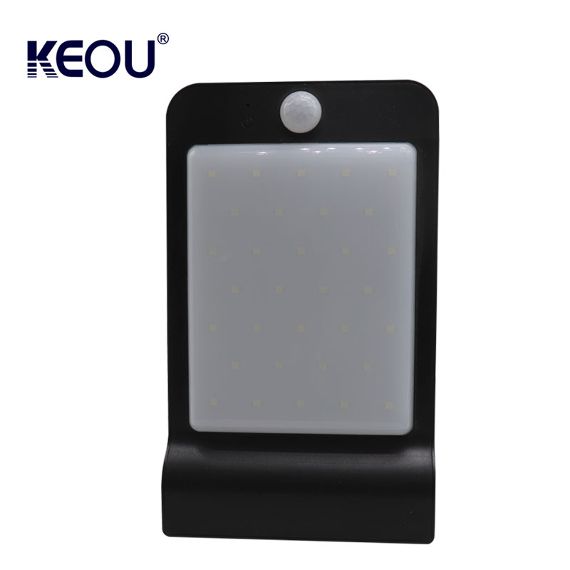 solar led outdoor wall light 32 pcs smd2835 surface mounted motion sensor intelligent design power battery new bright ip65 waterproof lamp for garden