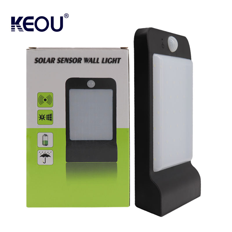 KEOU NEW PRODUCT LED SOLAR SENSOR WALL LIGHT FOR OUTDOOR GARDEN