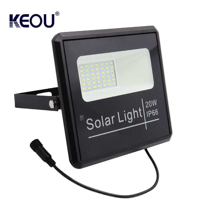 rechargeable 20w solar led flood light  New design outdoor ip66 motion sensor Wireless Waterproof Garden lamp