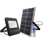 solar floodlight led 40w remote control rechargeable battery dimmable flood light ip66 lamp for outdoor waterproof
