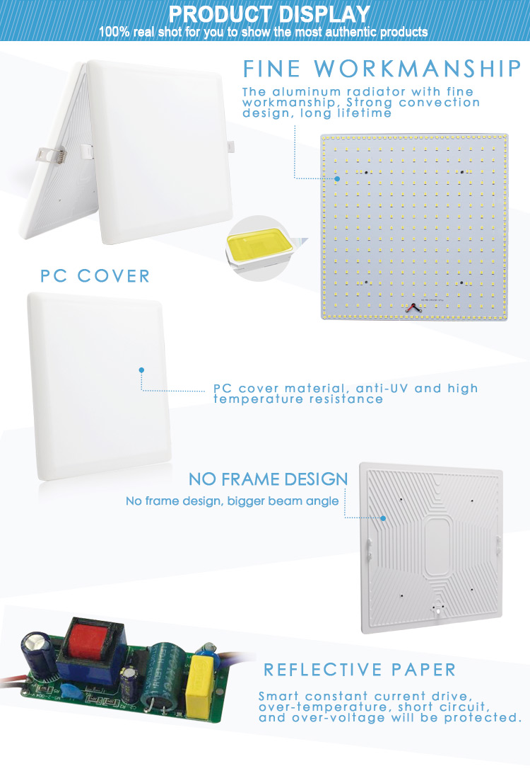 led panel frameless factory