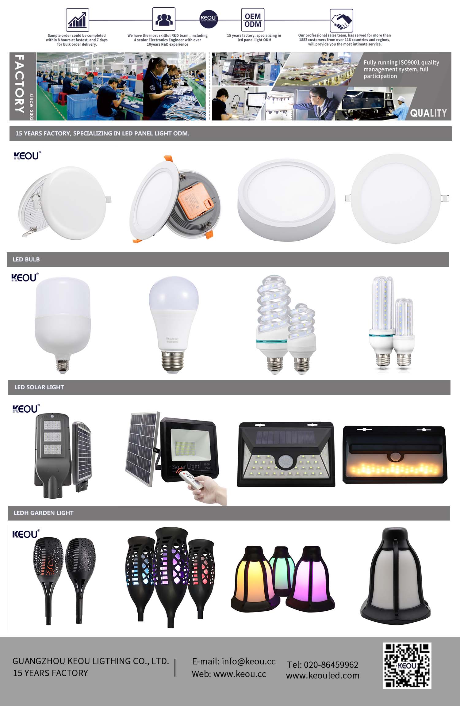 solar led light factory