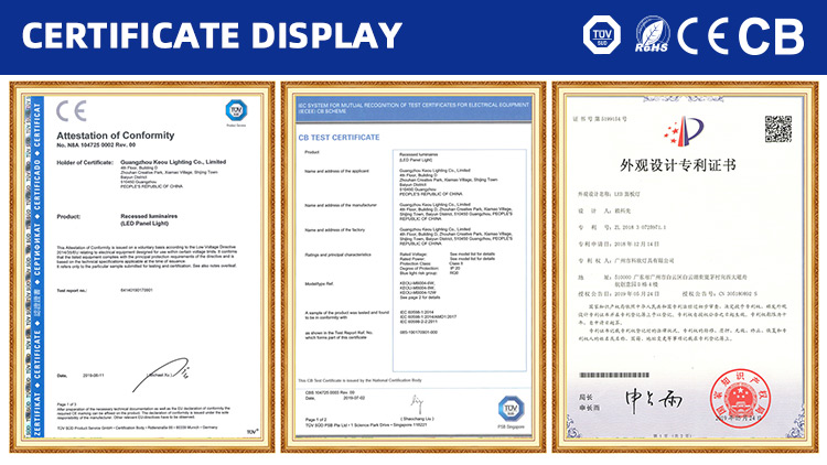 frameless led light panel 18w