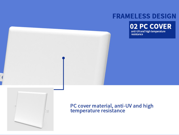 frameless led light panel 18w