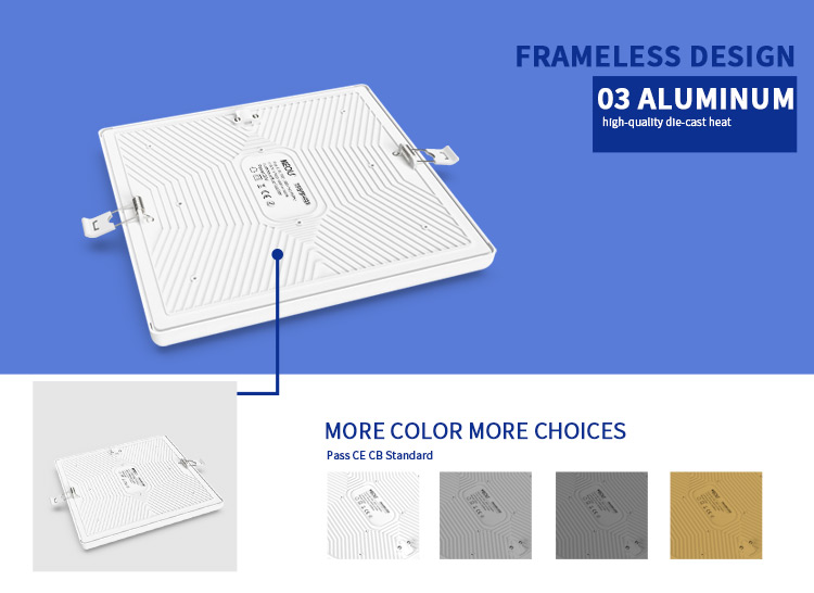 frameless led light panel 18w