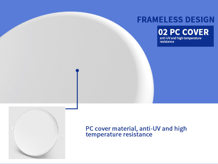 Frameless led downlight