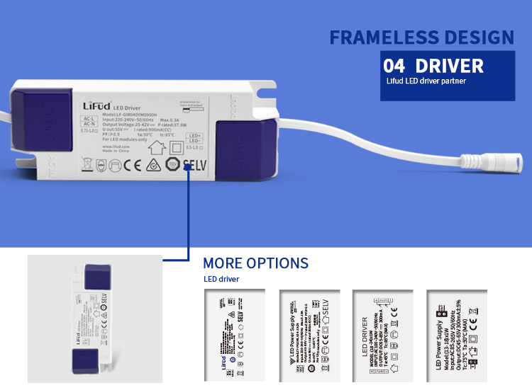 Frameless led downlight