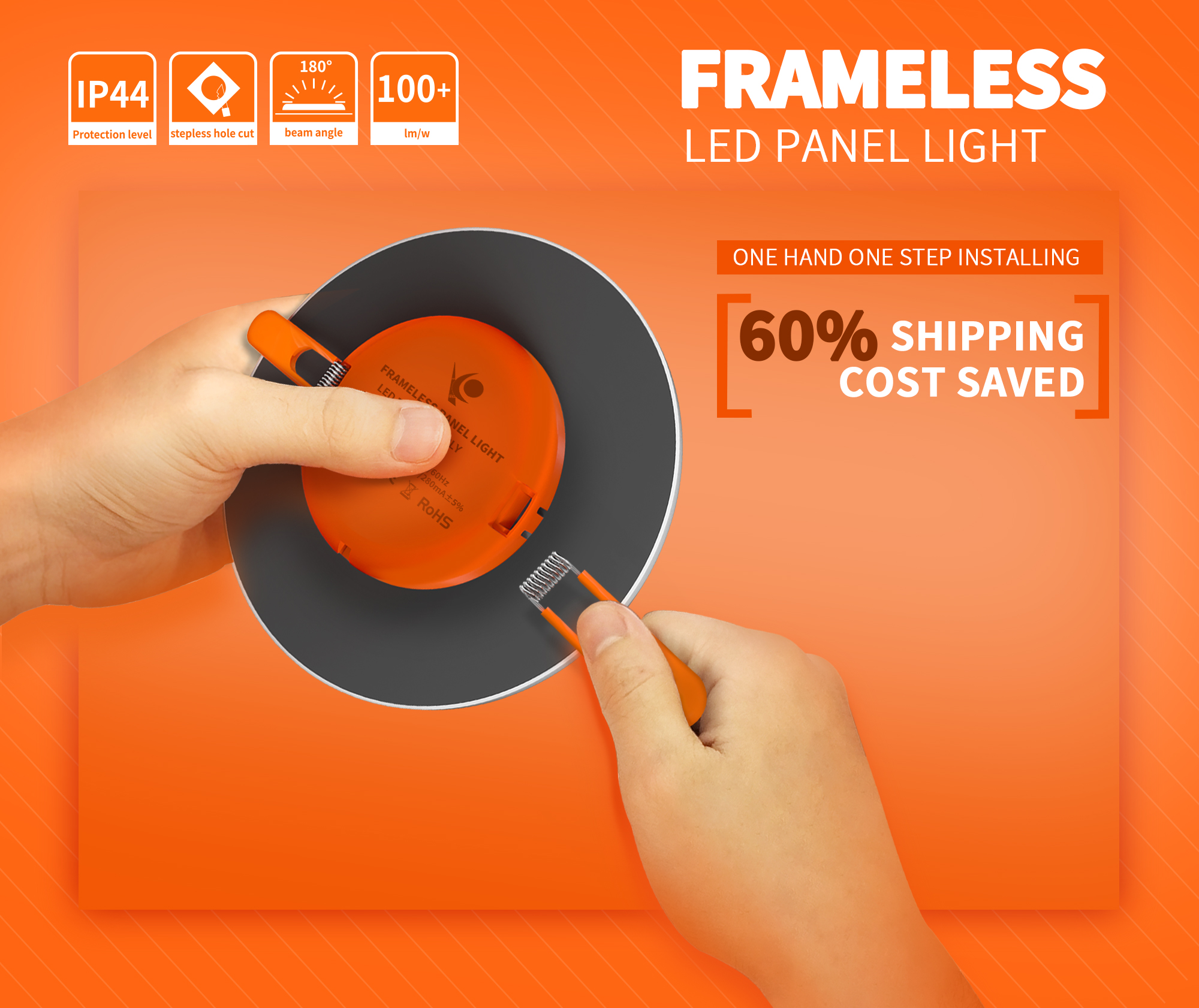 comi frameless led panel light factory