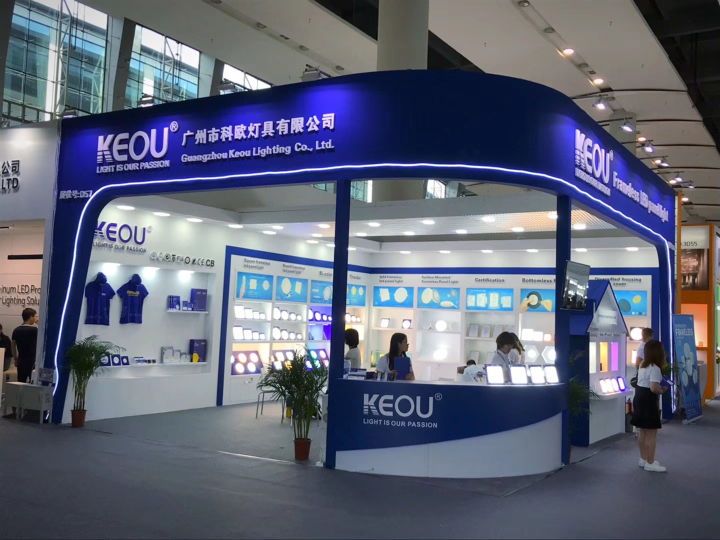 LED light panel supplier KEOU frameless design