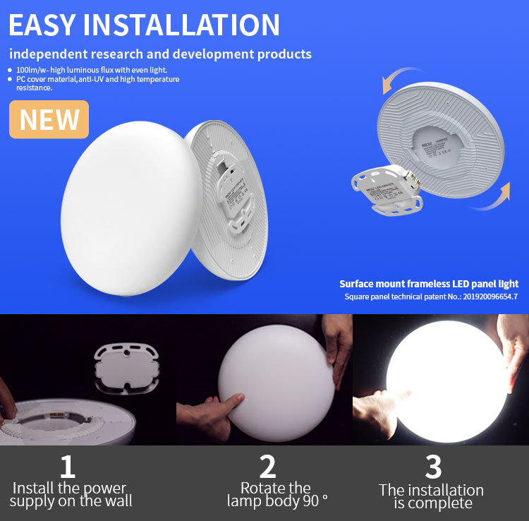 led panel light surface mounted