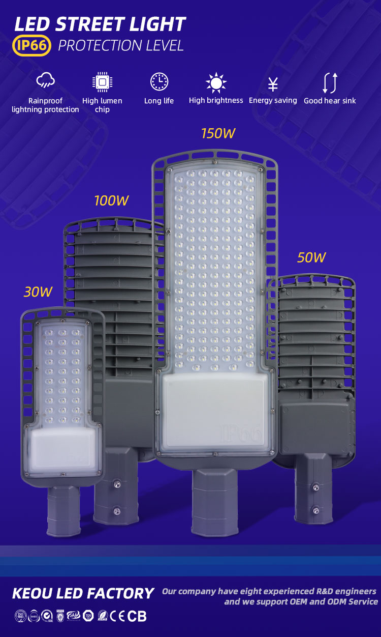 100w led street light