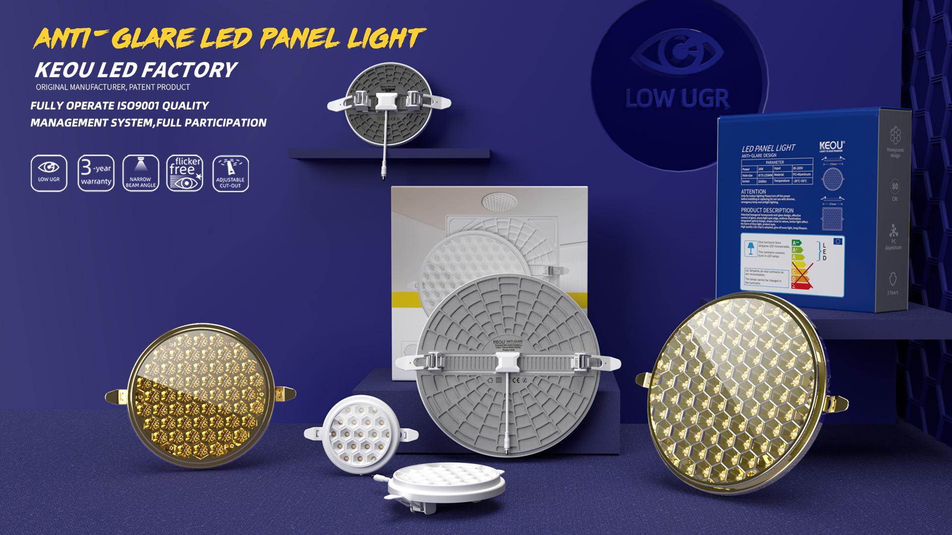 Anti Glare LED Panel Factory- KEOU New Arrival