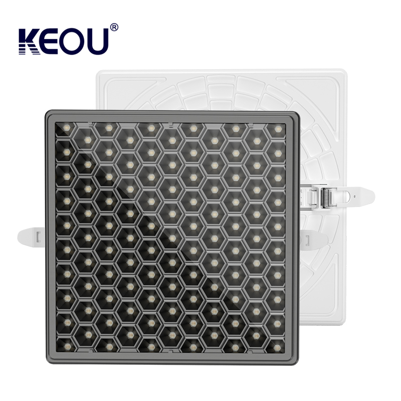 Square Dimmable LED panel Light multi color housing 9W 18W 24W 36W Anti glare LED Panel