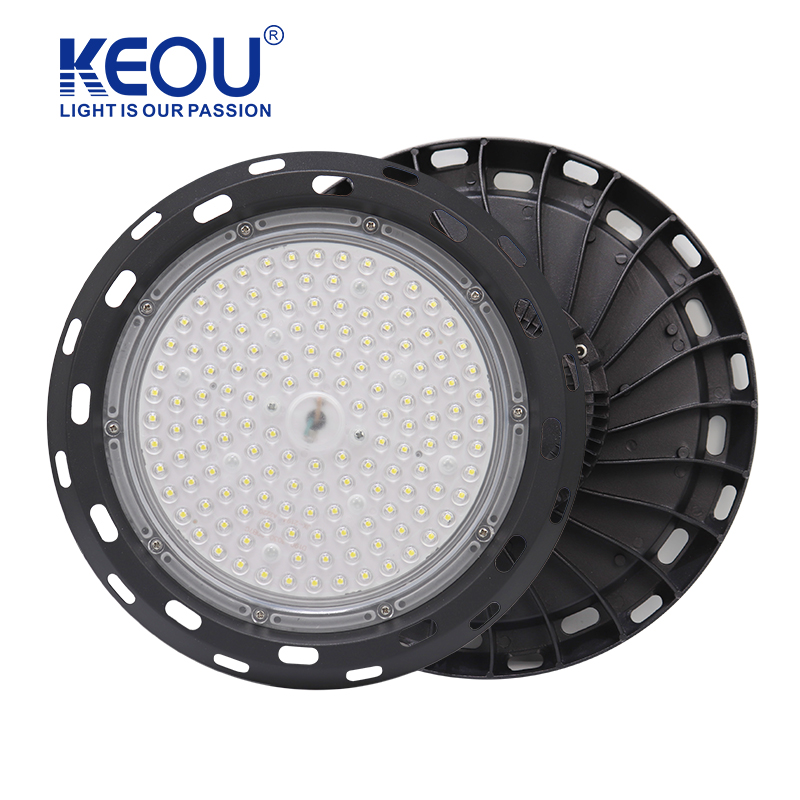 100W UFO led high bay light KEOU new smart IP66 150W 200W high bay lights factory