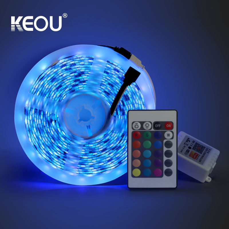 LED Strip Light RGB Smart Color Changing Wifi App control IP54 5M 10M Strip lights LED Factory