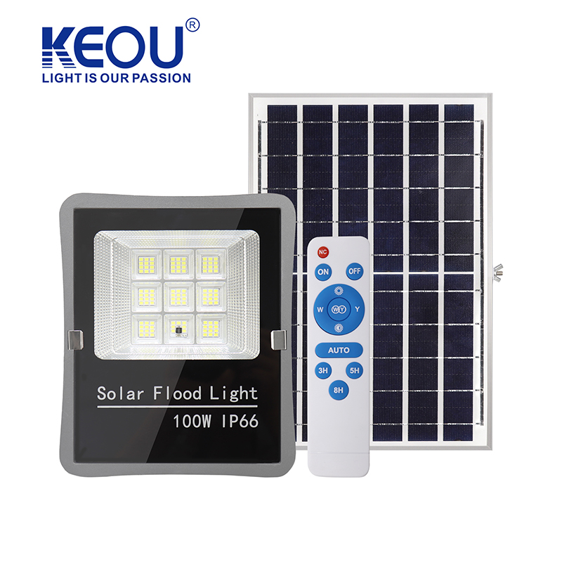 Solar LED Flood Lights 100W 200W 300W Outdoor waterproof IP66 LED Floodlight lamp Manufacturer