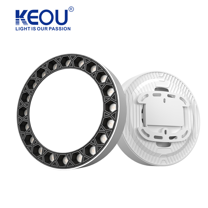 Surface mounted Downlight Spotlight Integrated KEOU Patent Design Electroplating LED Ceiling Light 24W 36W 48W