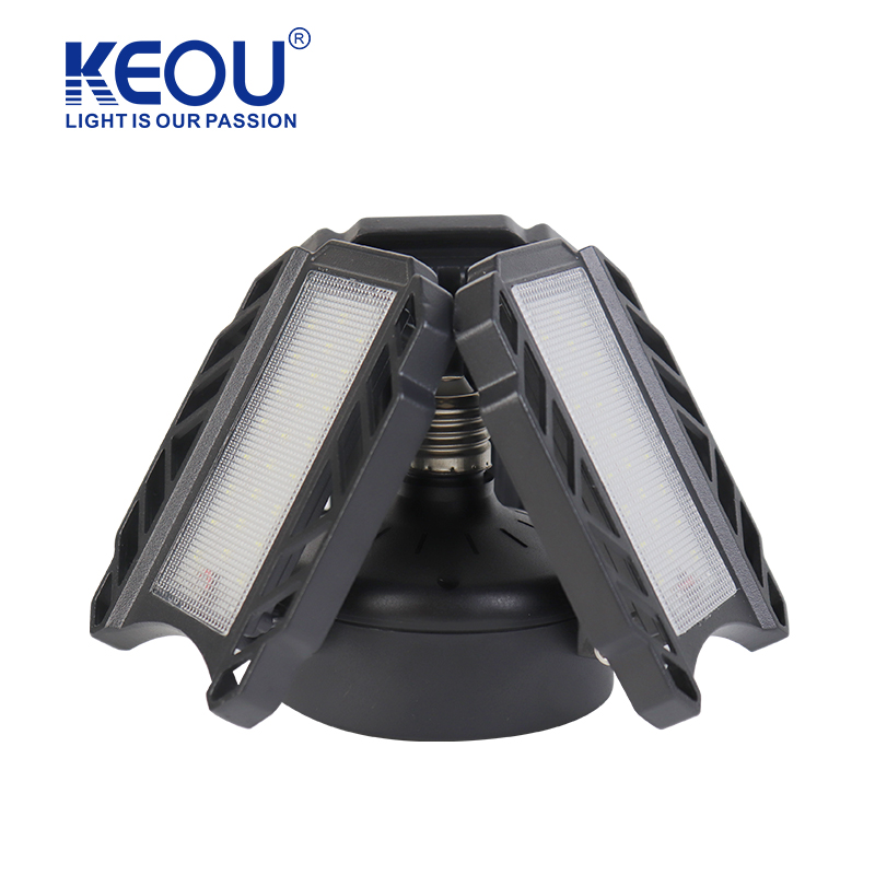 50W Garage Light Indoor Lighting 90 Degree Folding Light Leaf 4500lm LED Garage Light High Bay Light