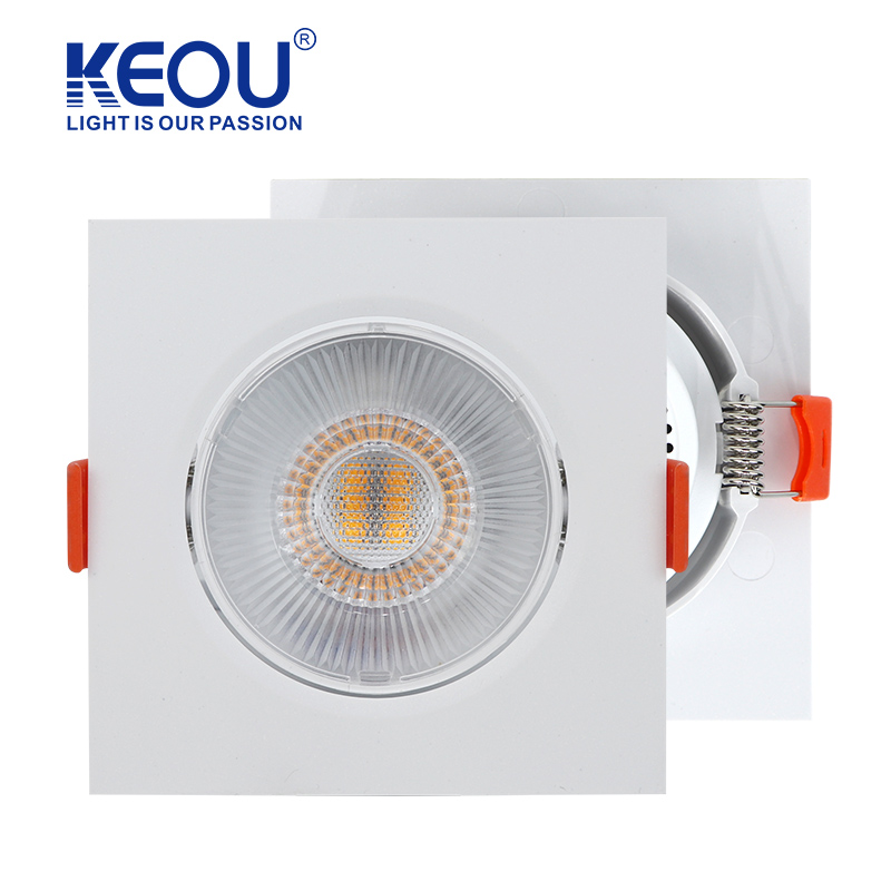 DOB Spotlight Square LED Ceiling Spotlight 5W 7W 9W 6500K 4000K 3000K square Indoor Lighting Spotlight