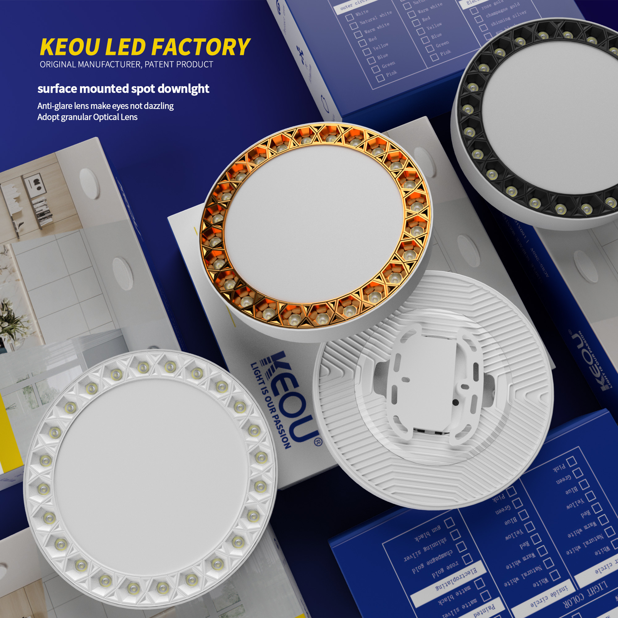 Integrated led light spotlight downlight set a light KEOU new product