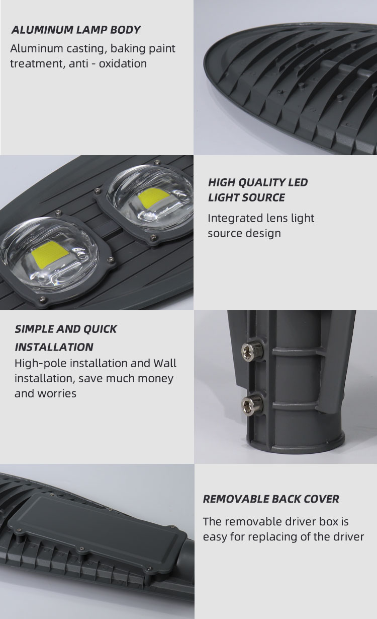 LED street lights 100W 150W 200W