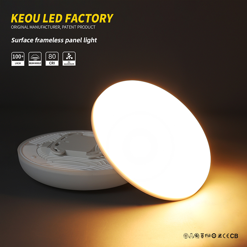 KEOU Patent design frameless LED panel light
