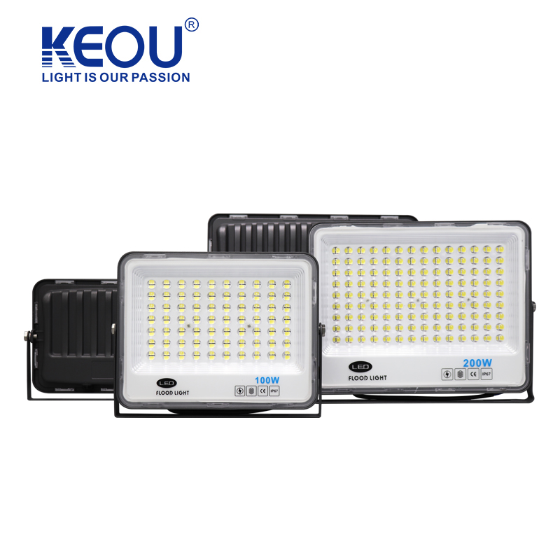 Outdoor floodlight IP67 waterproof 50W 100W 200W 300W lens type DOB led floodlight