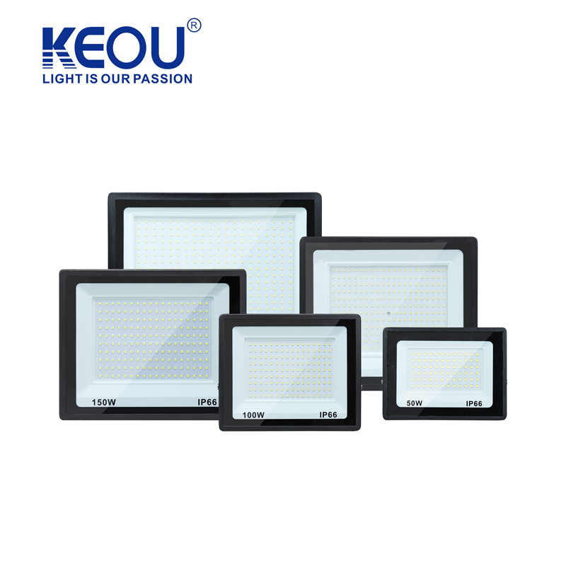 KEOU DOB flood light 10W 20W 30W 50W 100W 150W 200W 300W IP65 waterproof led flood light