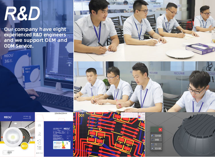 keou strong R&D team Chinese lighting supplier