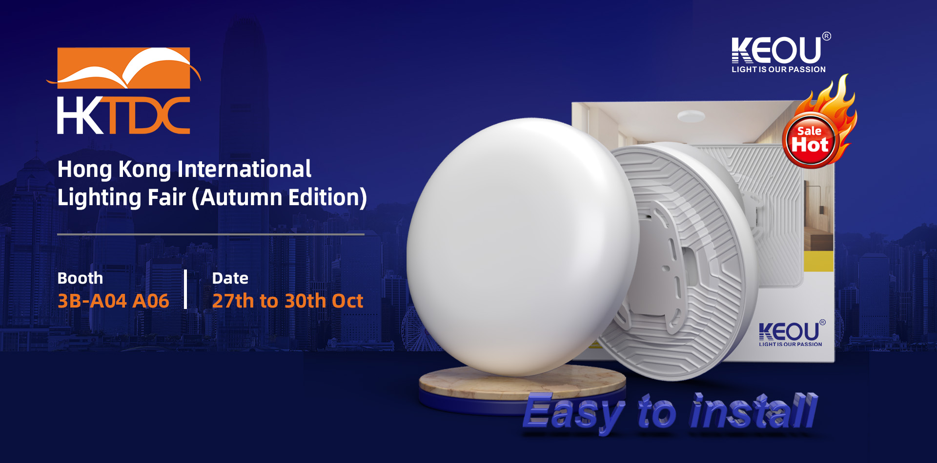 KEOU in Hong Kong International Lighting Fair (Autumn Edition)