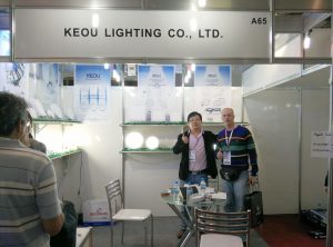 KEOU lighting fixtures at the Brazil exhibition