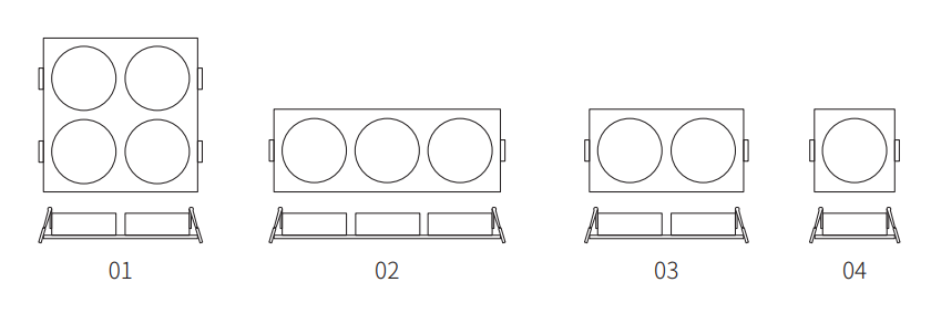 KEOU 7W 9W 12W led spotlights