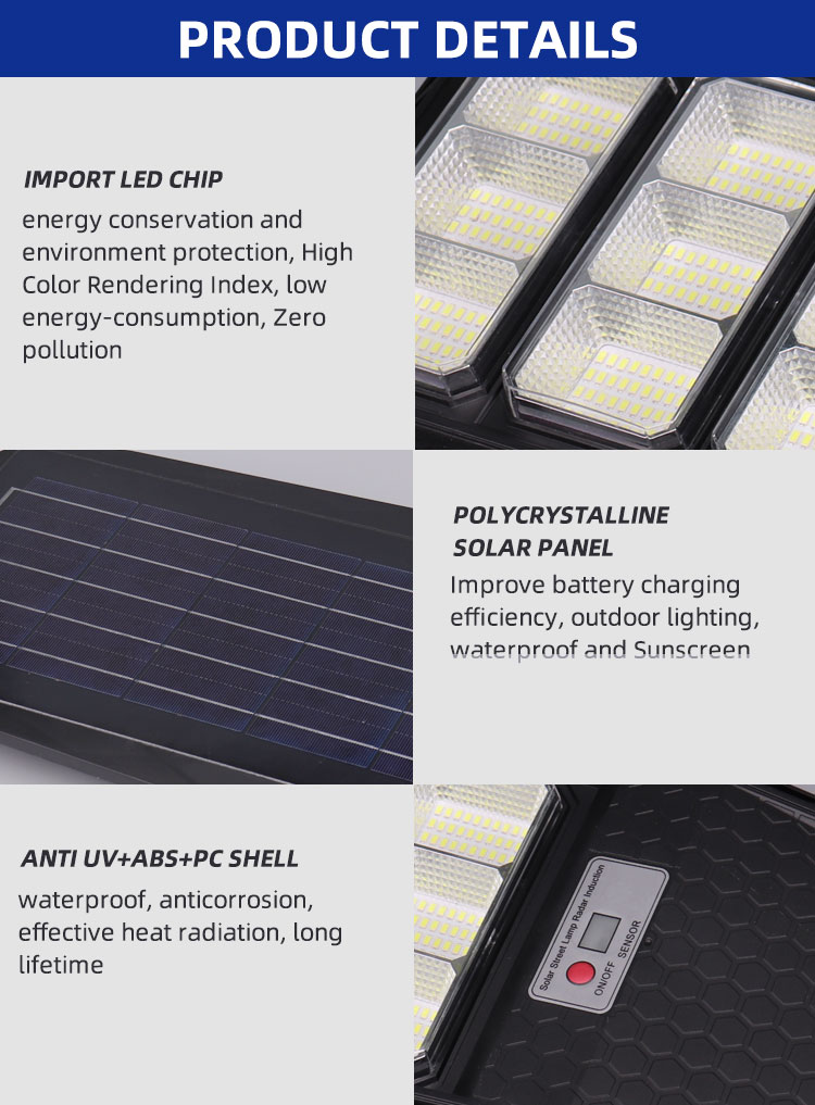 KEOU 100W 200W 300W Solar Energy Street Light